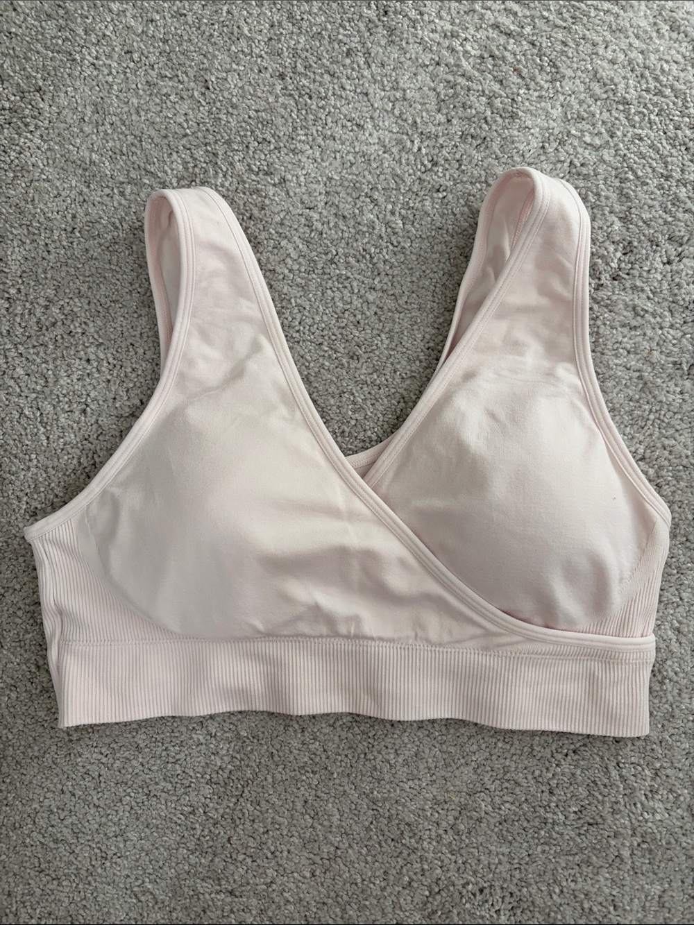 Ingrid & Isabel Light Blush Seamless Wireless Nursing Bralette